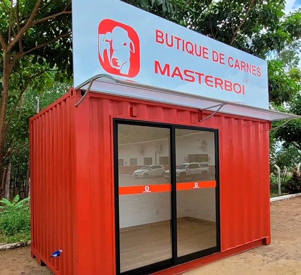 Loja em container executada para Masterboi